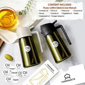 YARRAMATE dual-function oil dispenser sprayer supports spray and pour.