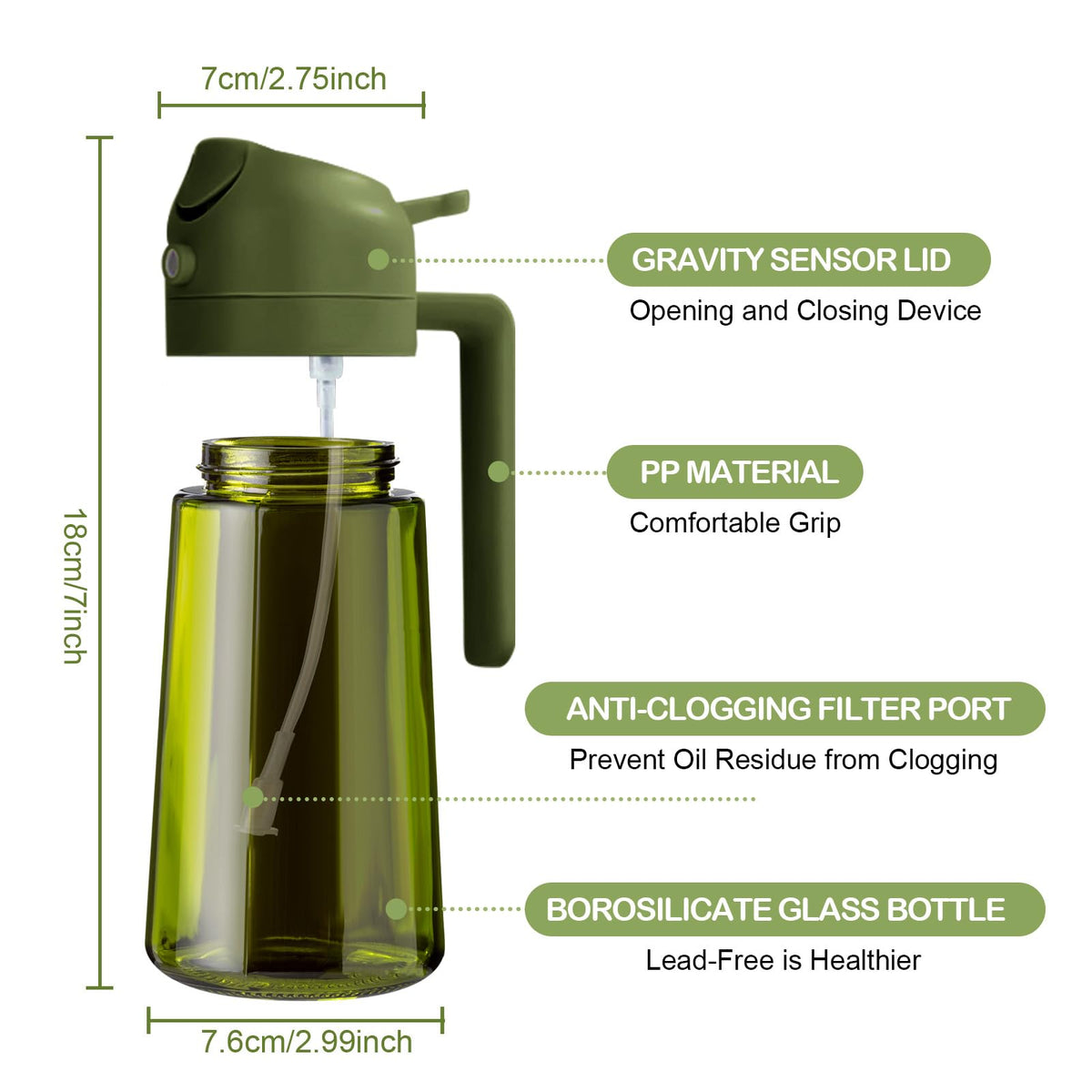 YARRAMATE dual-function sprayer and pourer designed for versatile cooking