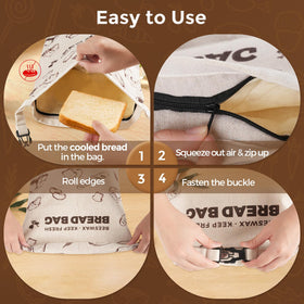 YARRAMATE foldable bread bag for easy transport