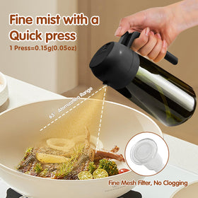 YARRAMATE oil mister for air fryer gives light mist and even coating.