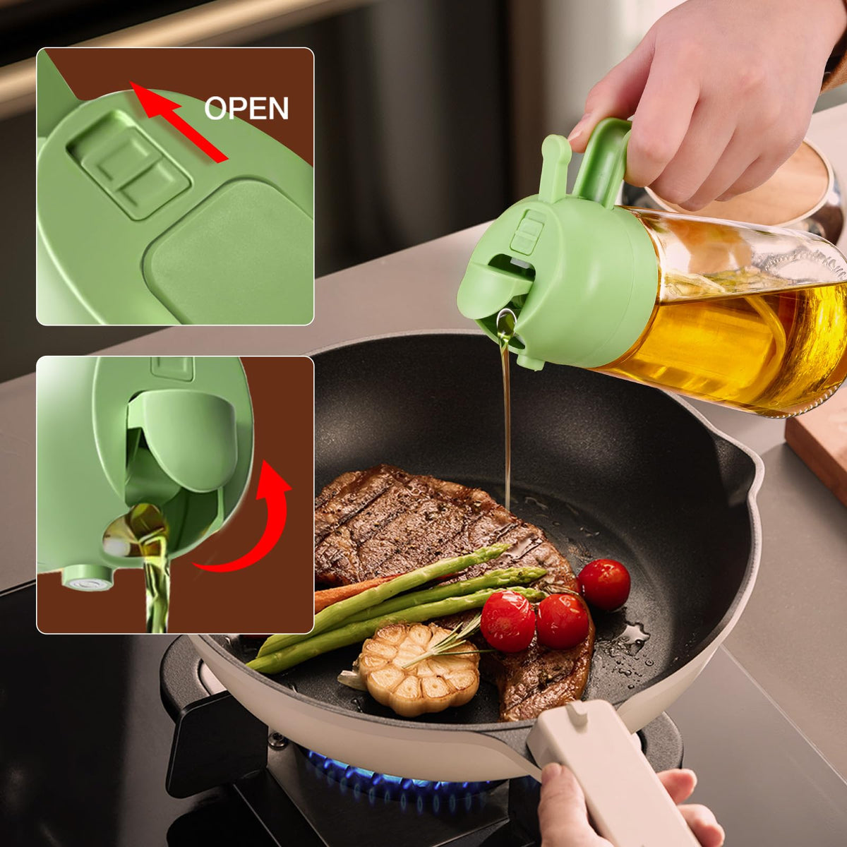 YARRAMATE ergonomic handle improves grip when pouring or spraying.