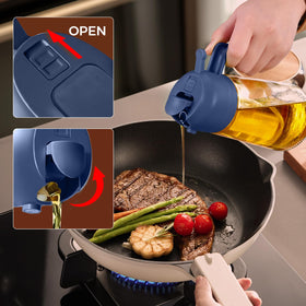 YARRAMATE olive oil spray provides a controlled mist for grilling