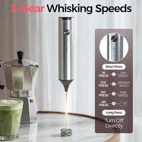 YARRAMATE stainless steel wand close-up emphasizes durable build for reliable frothing.