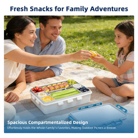 YARUITK divided serving tray showcases snacks neatly for sharing.