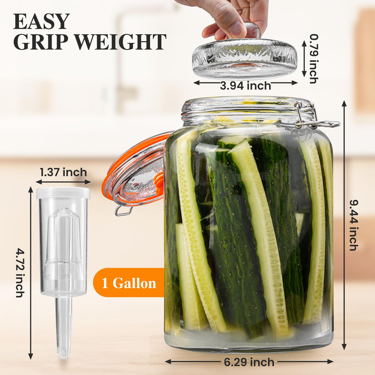 YARWELL lead-free glass jar supports safe boiling and repeated use.