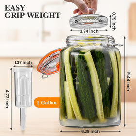 YARWELL lead-free glass jar supports safe boiling and repeated use.