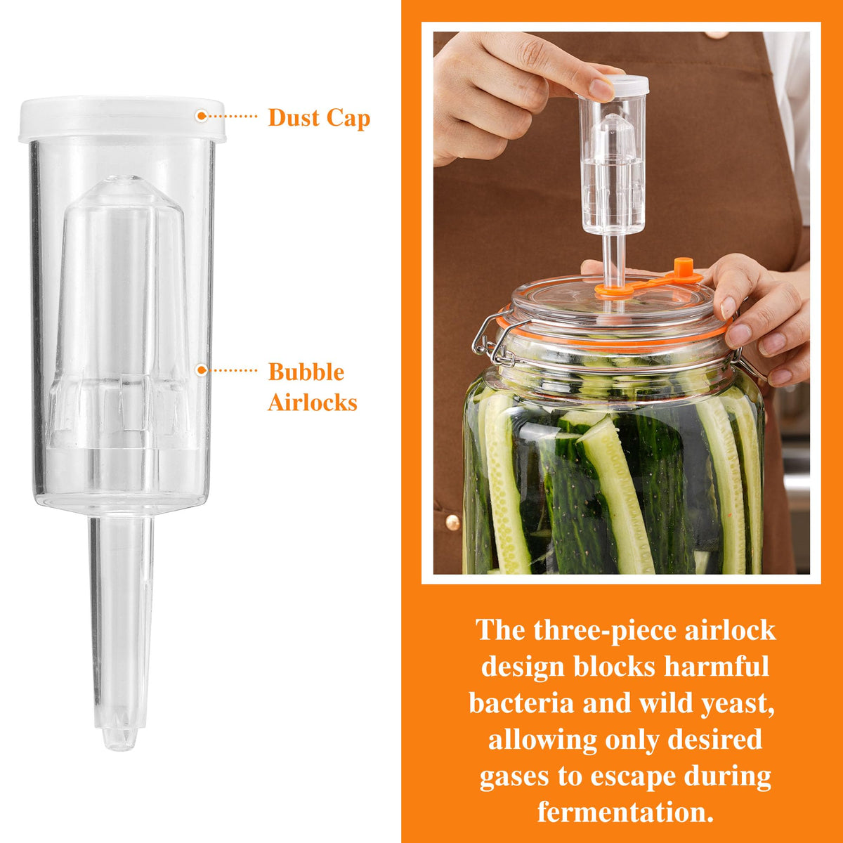 YARWELL optimized airlock venting maintains steady fermentation conditions.
