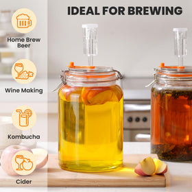 YARWELL spacious 1gal jars enable diverse fermentation experiments.