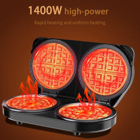 YASHE waffle maker control knob highlighting adjustable browning for preferred texture.