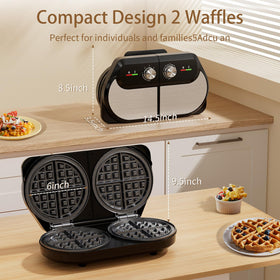 YASHE waffle maker ready-to-batter setup enables quick weekend breakfasts.