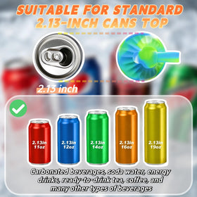 Yathindy wide compatibility fits standard 2.13-inch cans for many beverages.