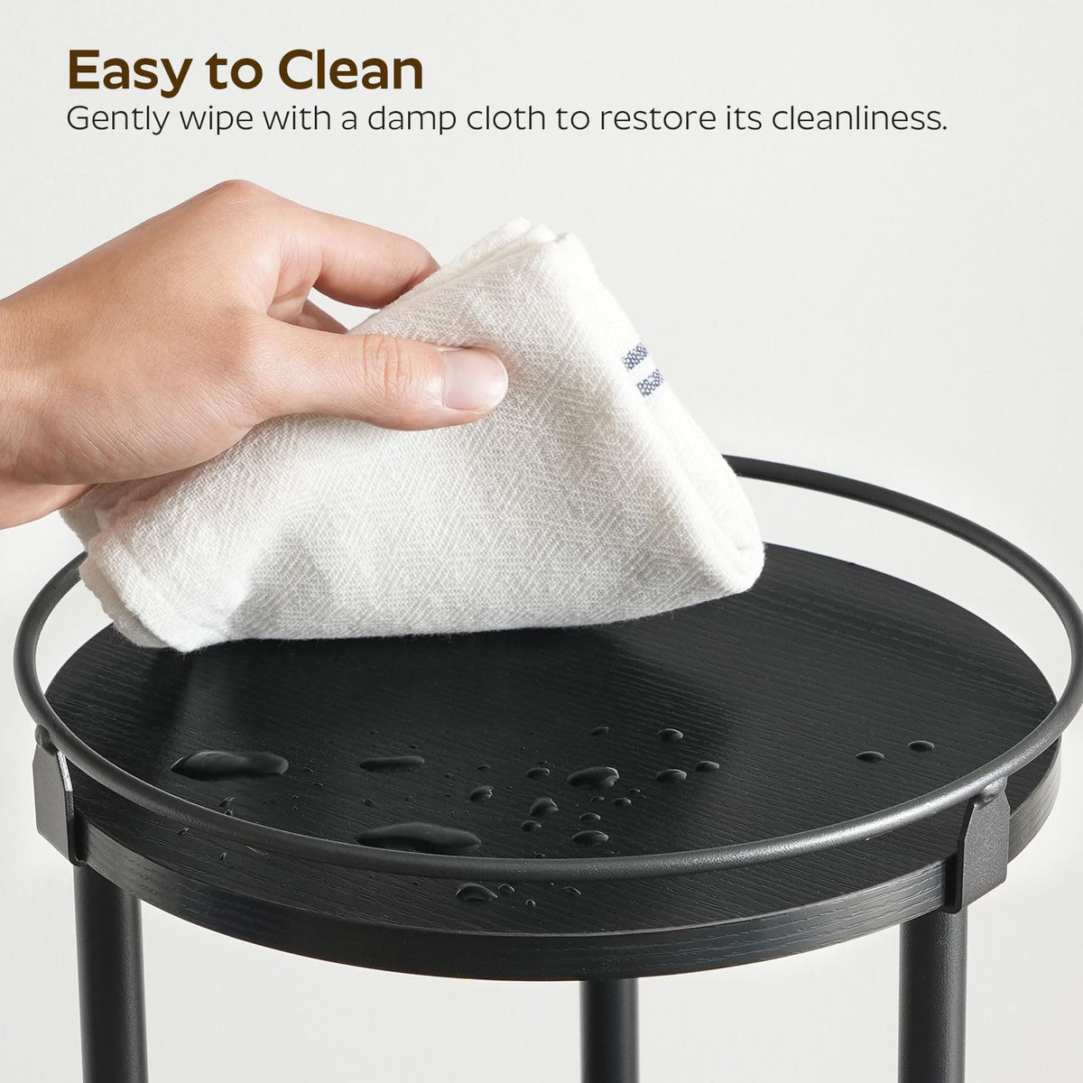 YATINEY black finish adds modern style to kitchen counter or cabinet.