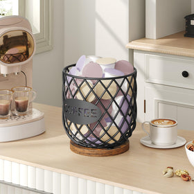 YATINEY coffee pod holder 35 capsules capacity offers quick access for your daily brew.