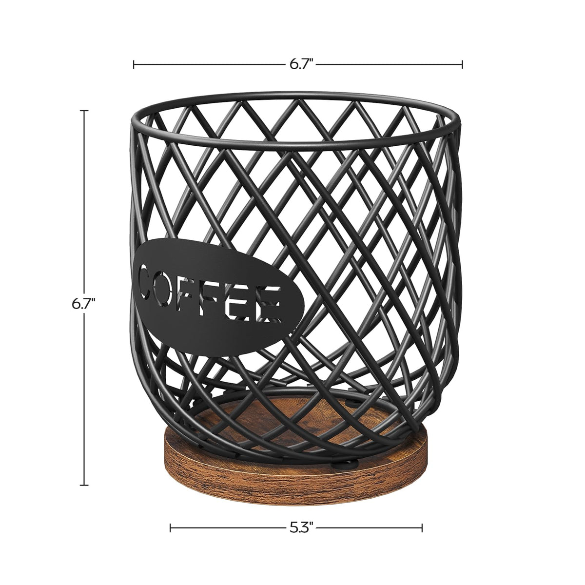 YATINEY coffee pod holder no-assembly setup saves time and effort.