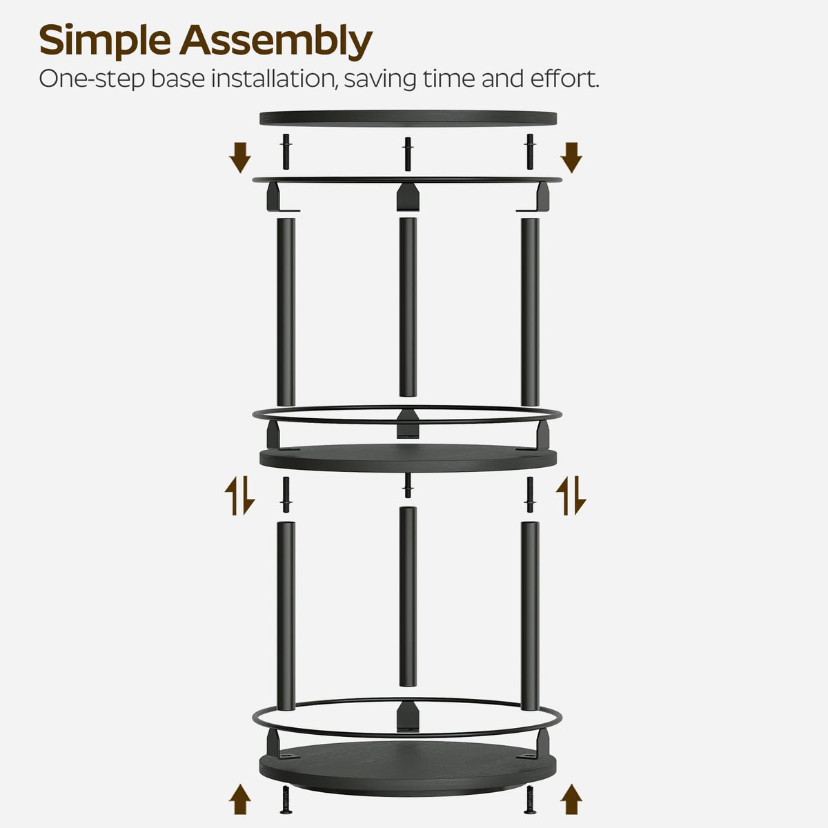YATINEY pantry-friendly stand helps locate spices at a glance.