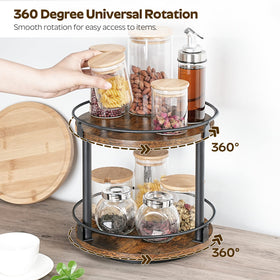 YATINEY rustic brown SR22BR spice holder with sturdy design