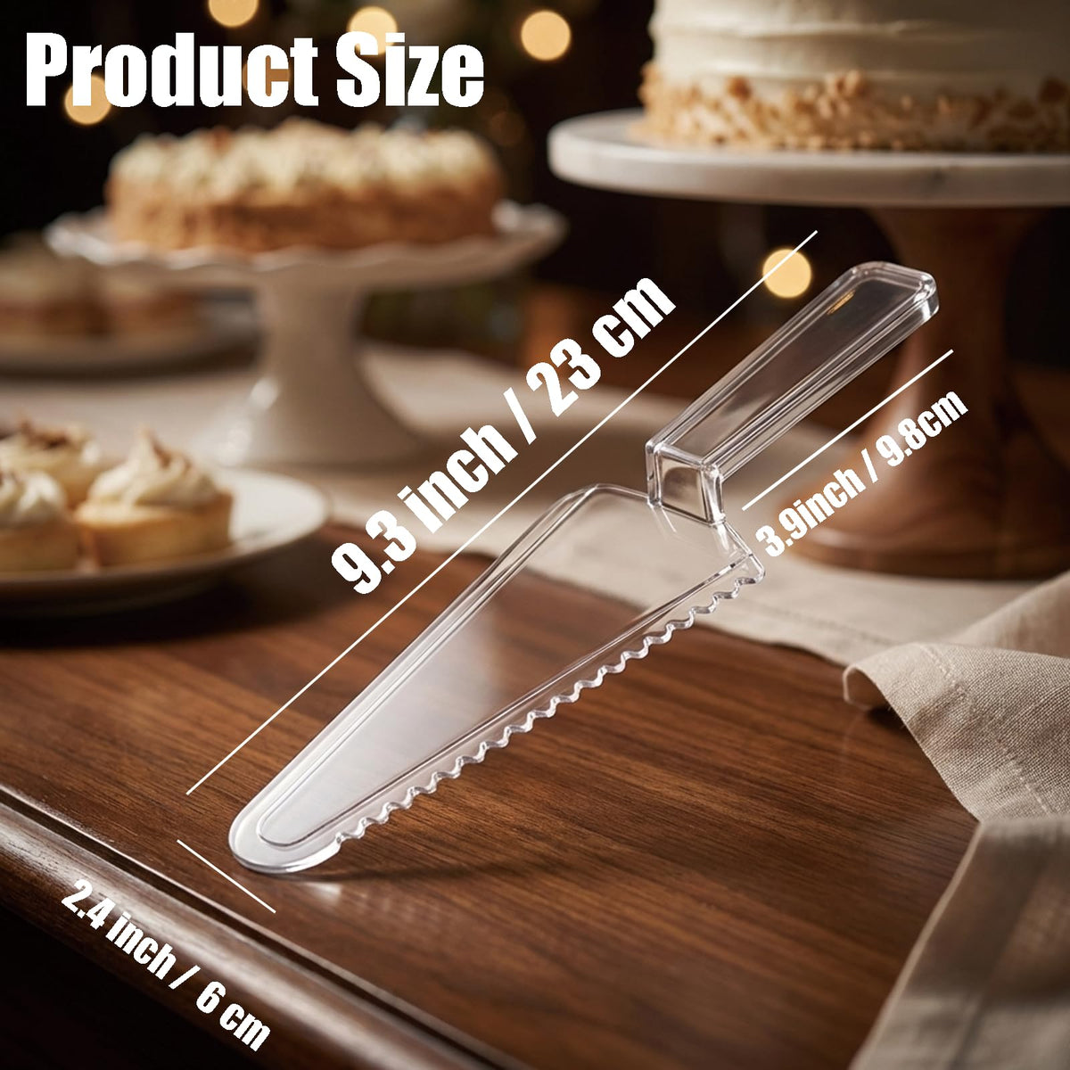 Yaure Joy pie server triangle tip for easy cake slicing