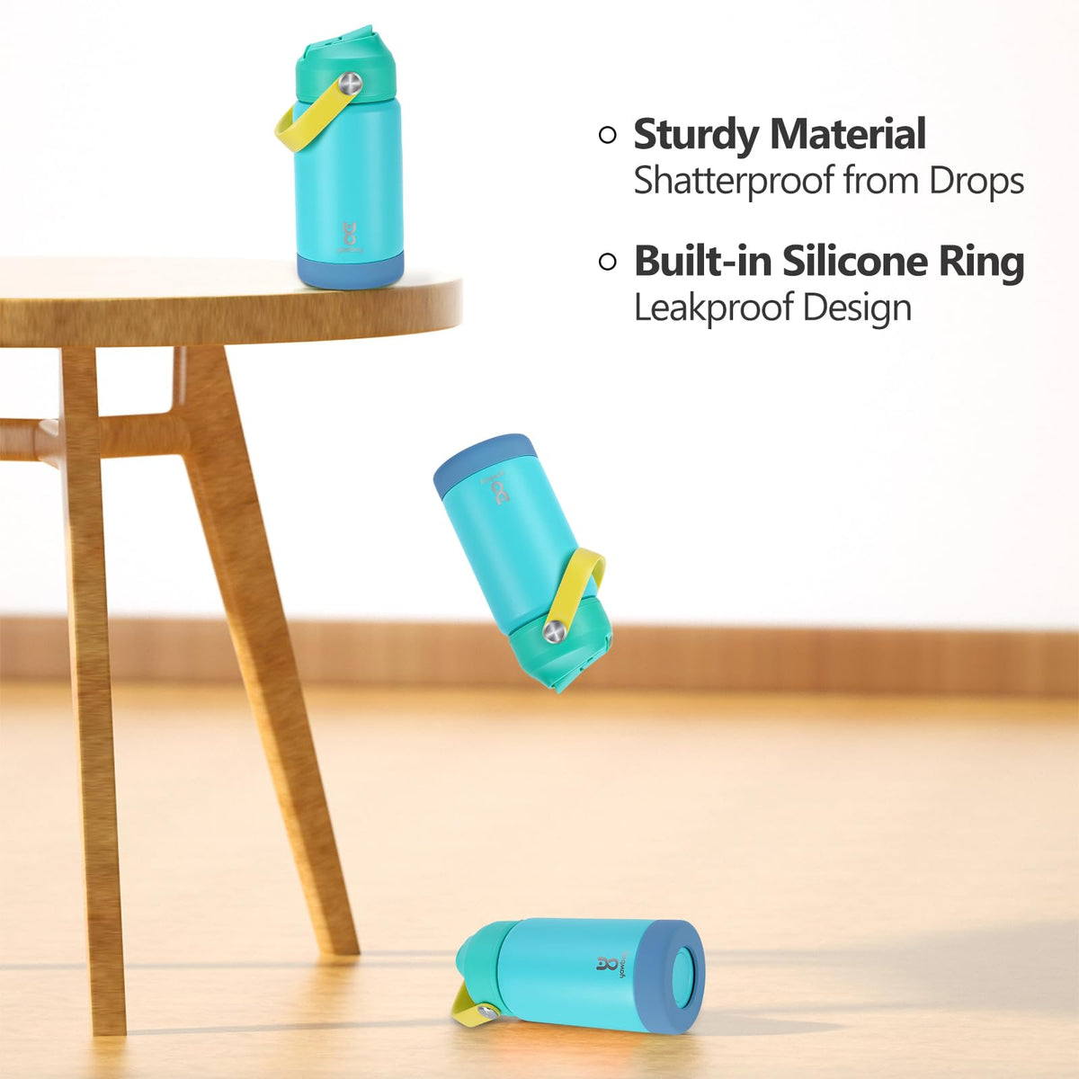 Yawbay blue 304 stainless steel bottle is BPA-free and safe