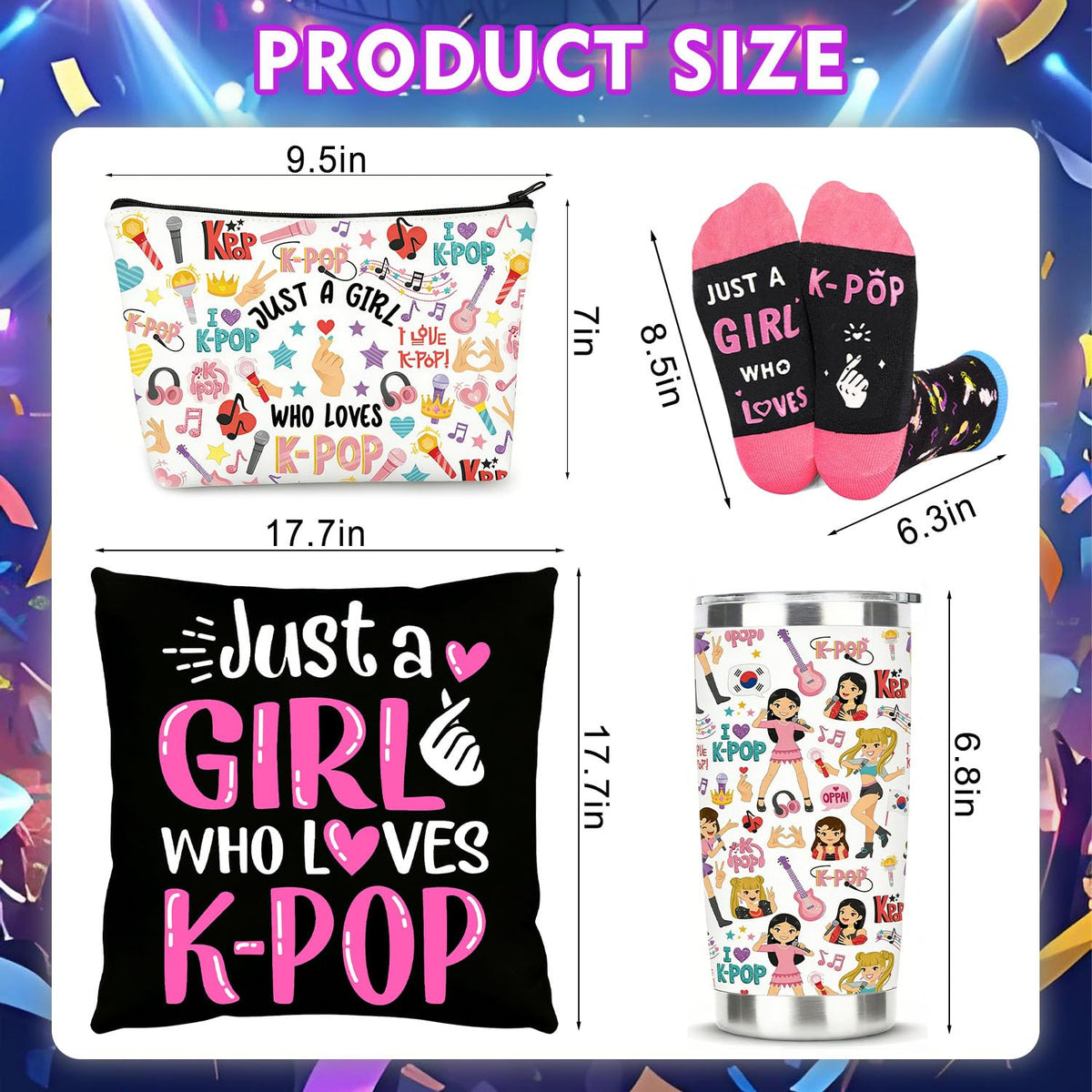 Yaztops Kpop Gift Set grip socks soft cotton for safe dance practice