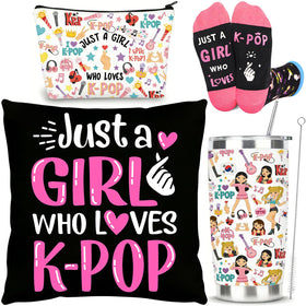 Yaztops Kpop Gift Set 20oz tumbler with double-wall insulation for hot or cold drinks
