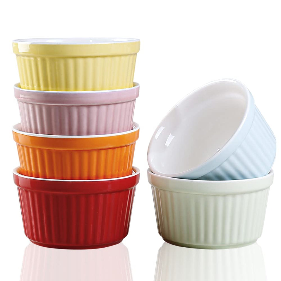 YAZYLIFE 6oz ramekins for individual portions and desserts