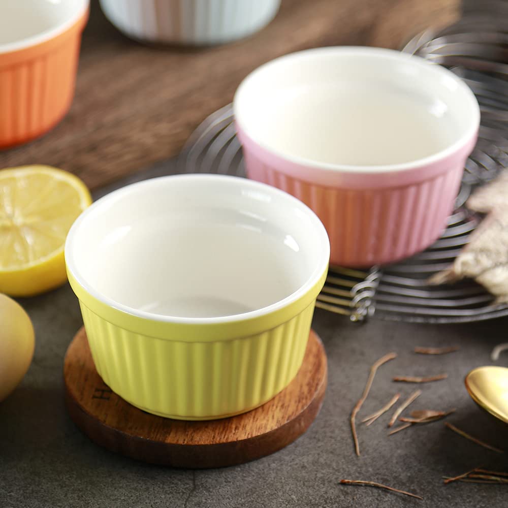 YAZYLIFE bright color ramekins add table appeal