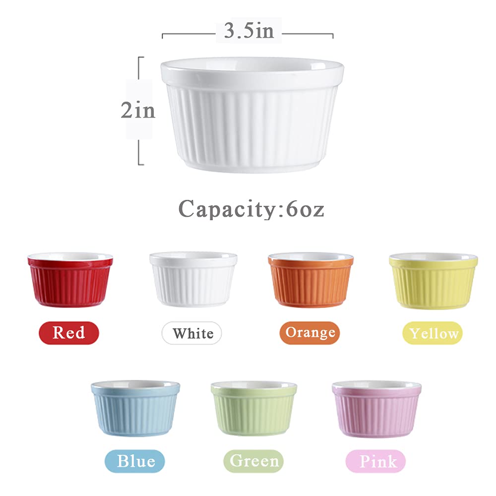 YAZYLIFE creme brulee ramekin with smooth glaze and vivid color
