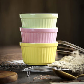 YAZYLIFE custard puddings ramekin ideal for single servings
