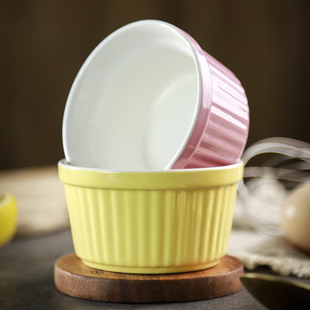 YAZYLIFE stackable ramekins save kitchen storage space