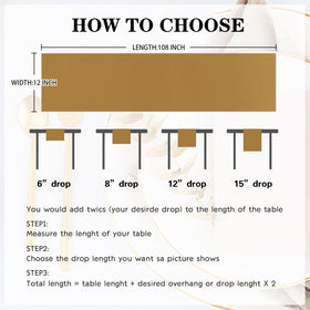 Yblut satin table runner requires hand wash and line dry care.