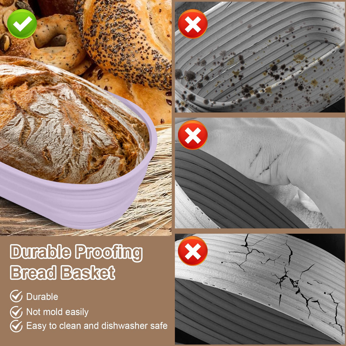 Ycgcp 4-pack set, BPA-free and oven-safe for versatile baking.