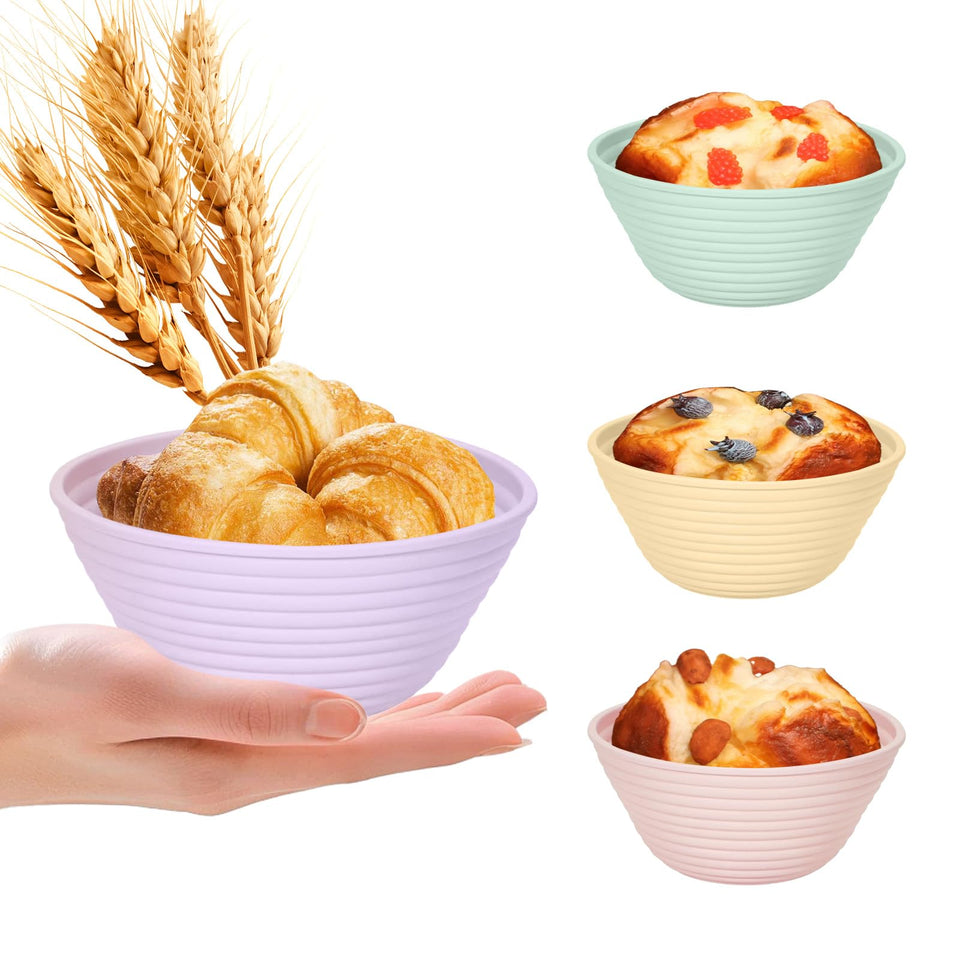 Ycgcp mini silicone banneton basket for round proofing and easy dough release.