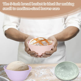 Ycgcp silicone banneton set presented as a thoughtful baker gift.