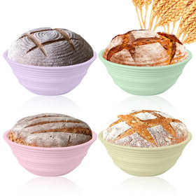 Ycgcp silicone banneton foldable design for easy storage and reliable dough proofing
