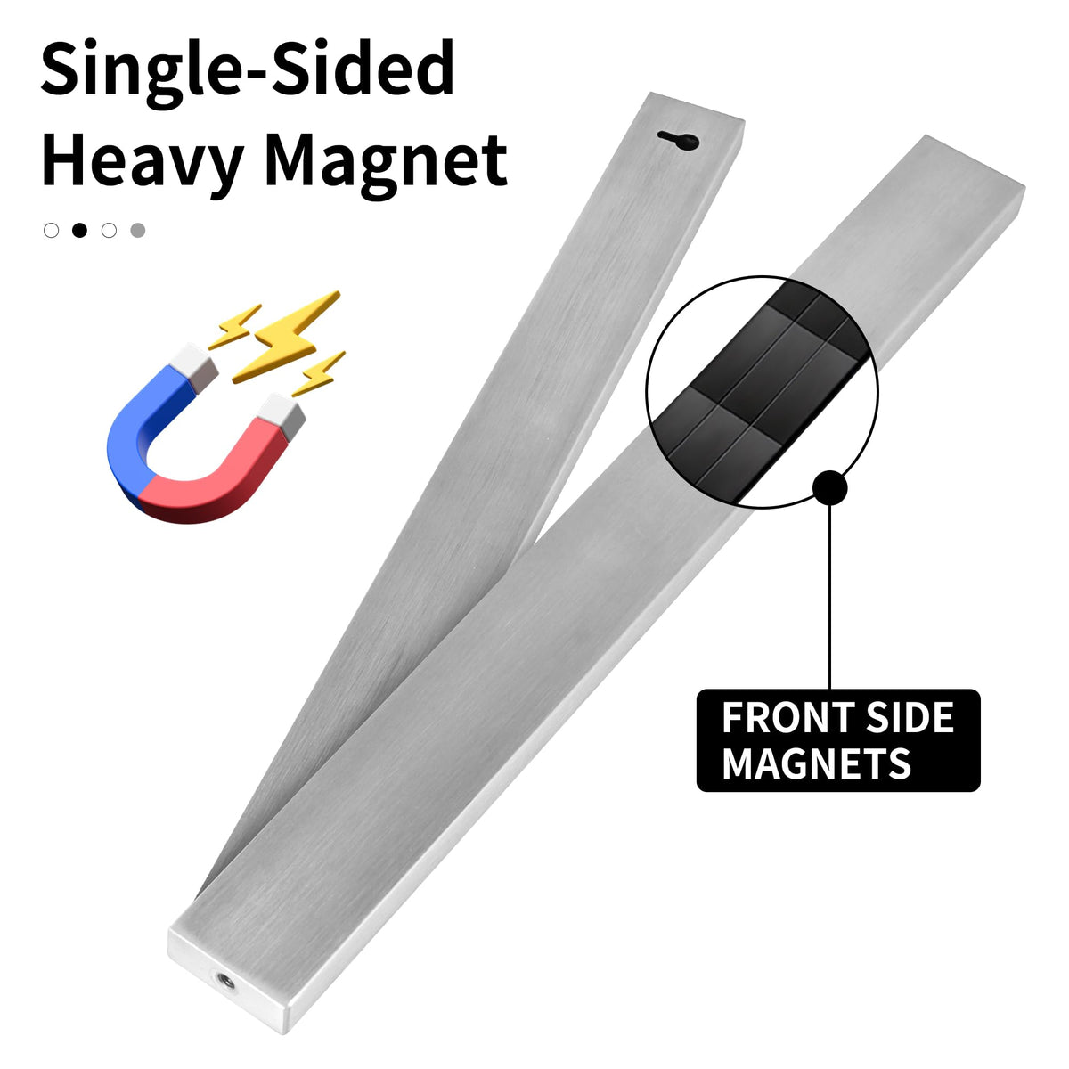 YC Kitchen easy-clean magnetic strip that wipes clean quickly