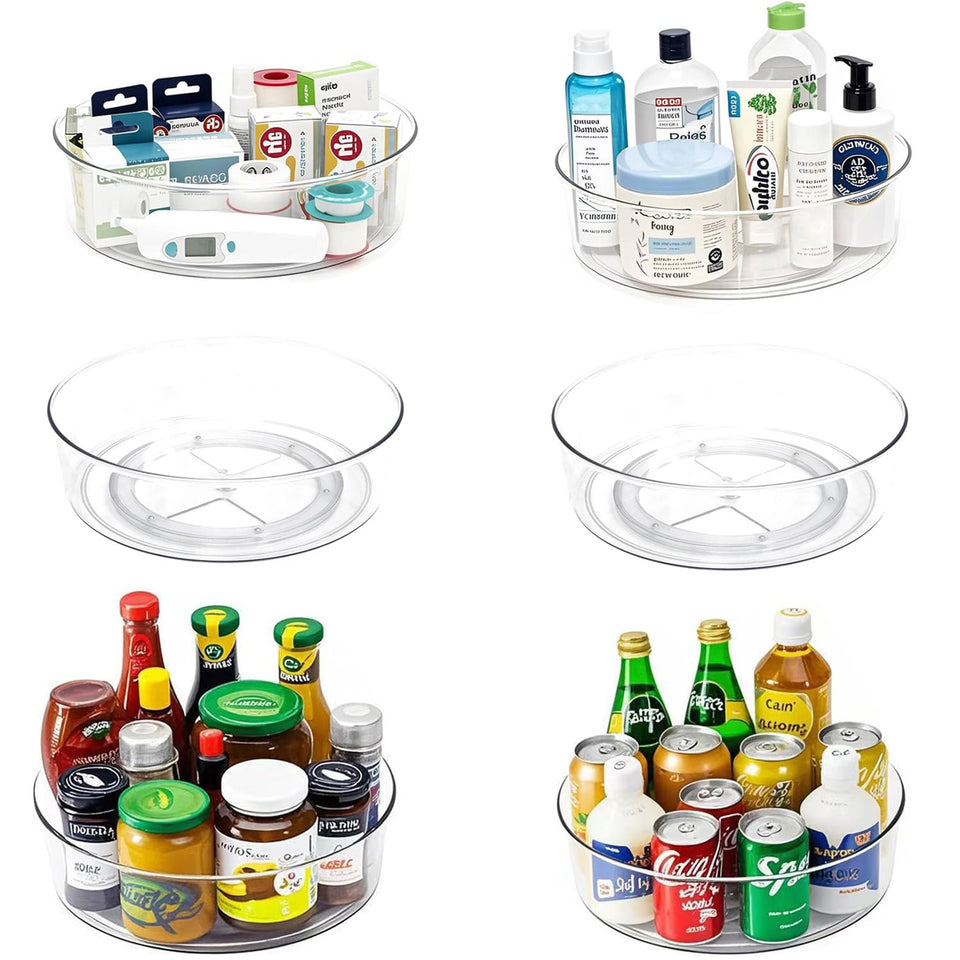 YCLADEC lazy susan 11.5 inch turntable for easy spice access and organized shelves.
