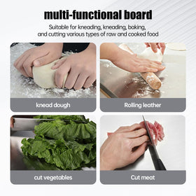 YCWSPEMR cutting board with lip-stability ensuring secure chopping on busy kitchen counters.