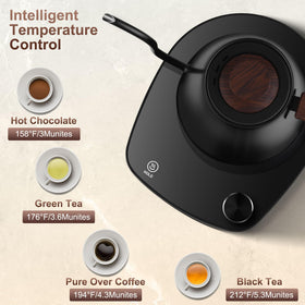 YDDZZM gooseneck kettle demonstrates temperature control for perfect brews.