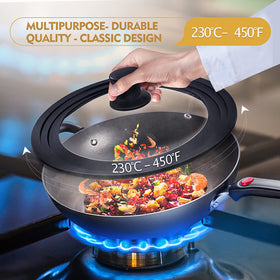 Ydeapi universal lid is dishwasher safe for effortless cleanup after cooking.
