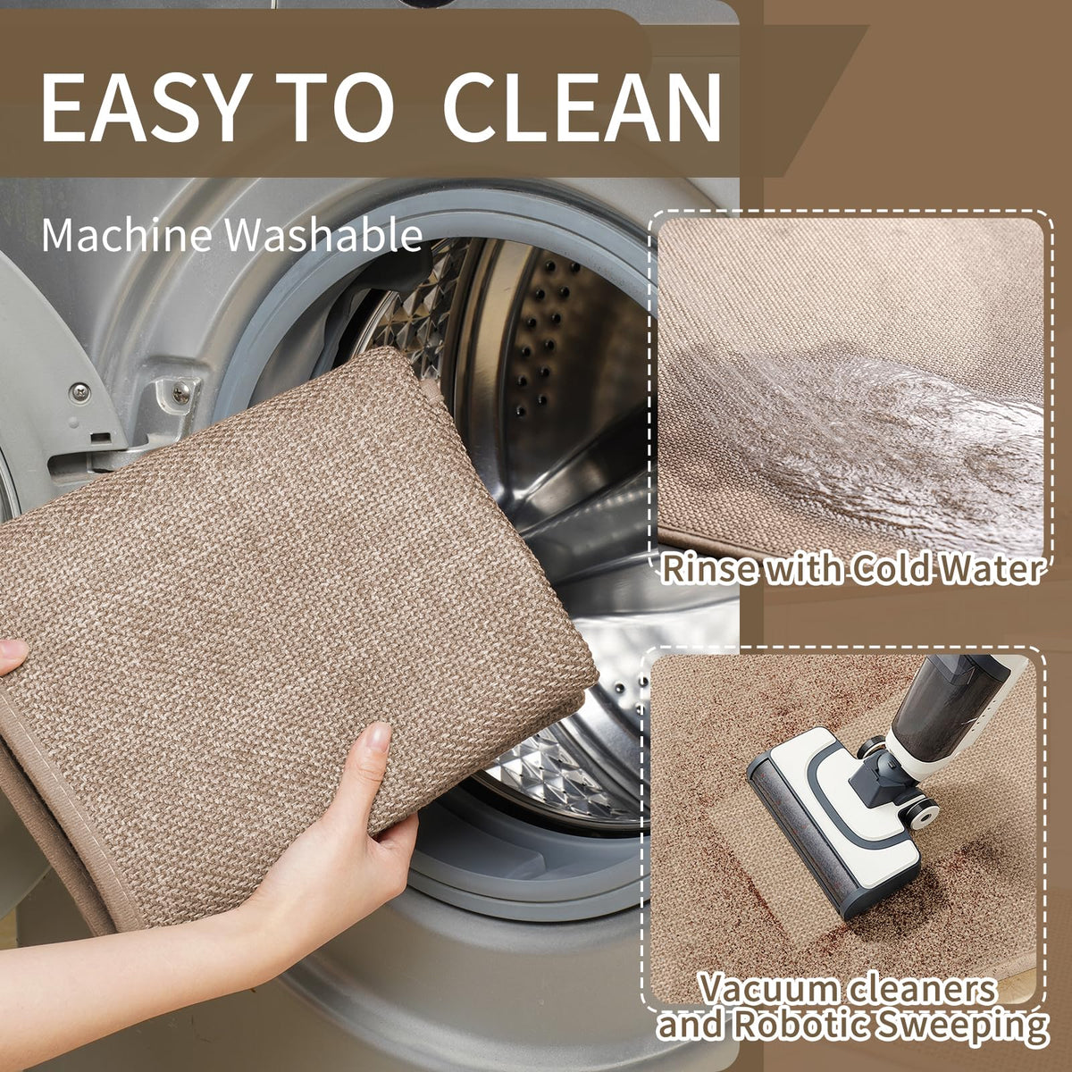 YDKGL braided surface kitchen mat highlights durable texture and comfortable footing