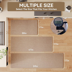 YDKGL kitchen mat promises long-lasting use that resists wear from daily use