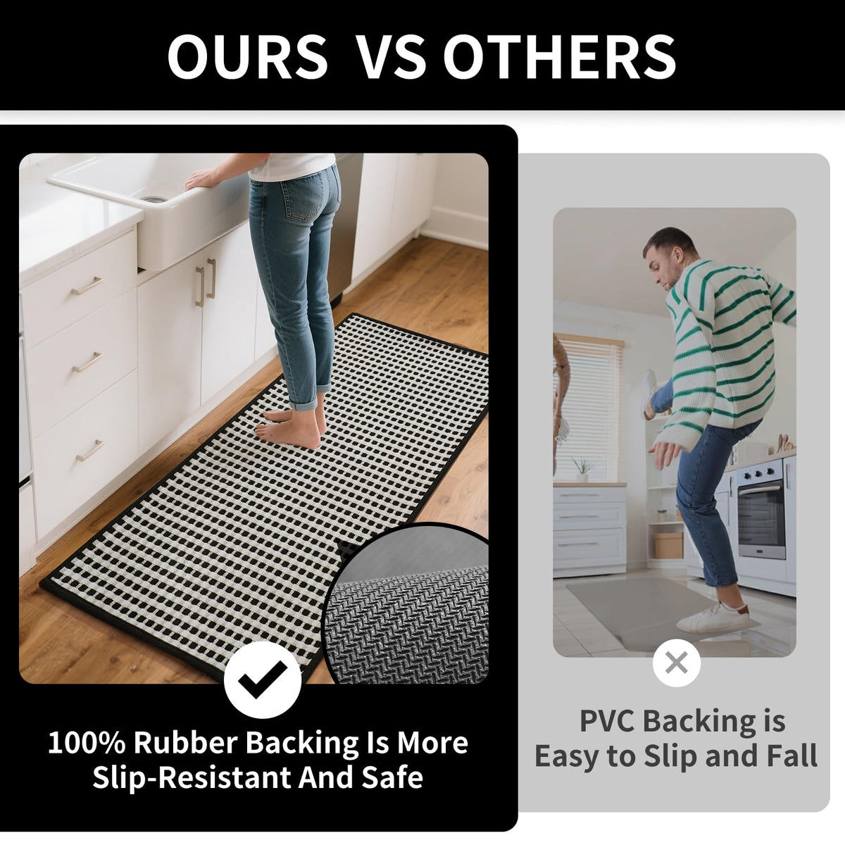 YDKGL mat is easy to clean with simple washing steps.