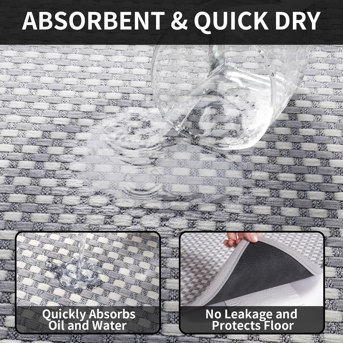 YDKGL mat is easy to clean and maintain in daily kitchen routines.