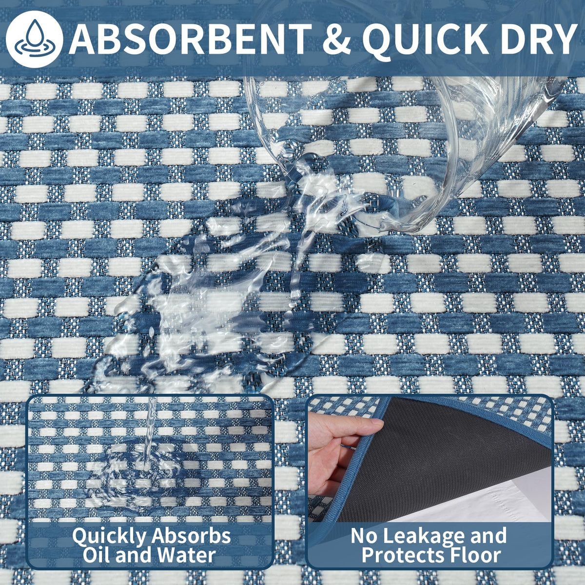 YDKGL rug built for high-traffic use in kitchen spaces