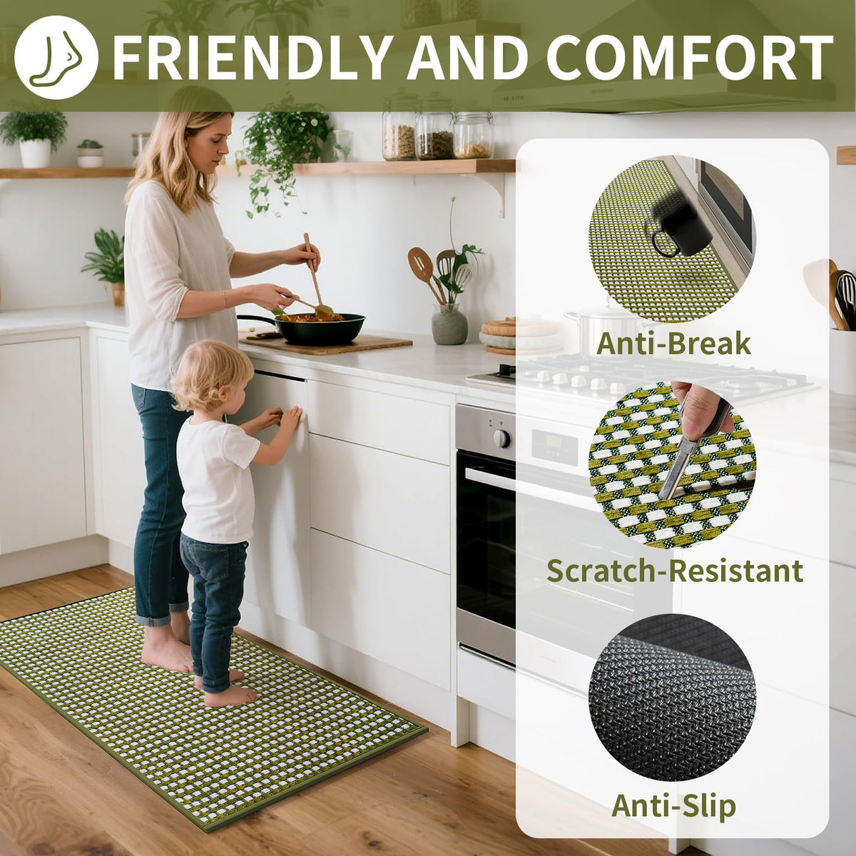 YDKGL chenille braided surface feels soft and luxurious underfoot