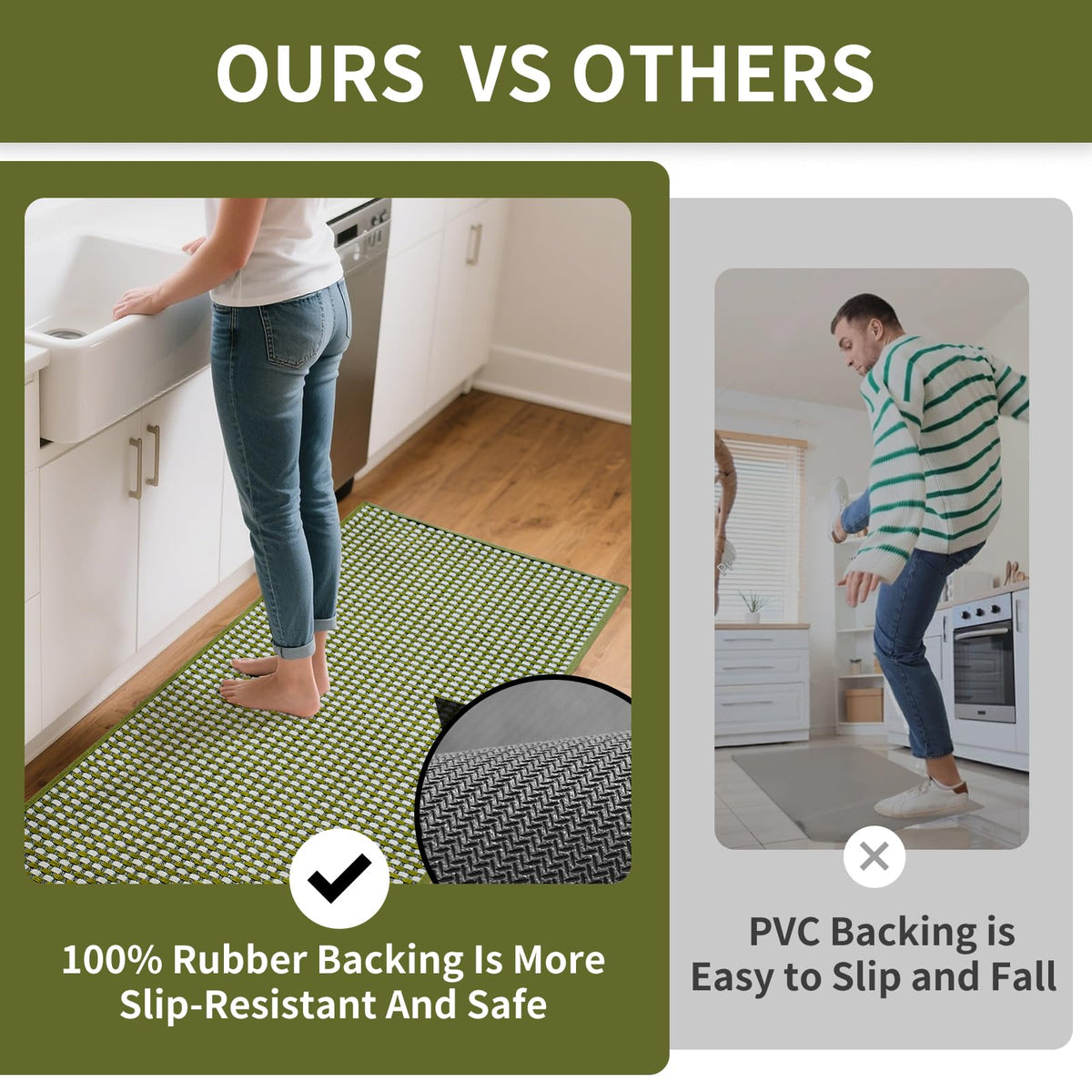 YDKGL rug provides soft stand with comfort during long cooking tasks