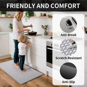 YDKGL rug's woven surface quickly absorbs spills to protect your floors.