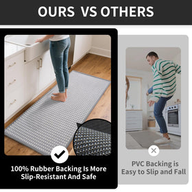 YDKGL gray 17x47 runner keeps high-traffic areas organized and protected.