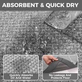 YDKGL kitchen mat for sink area offers safe, non-slip coverage.