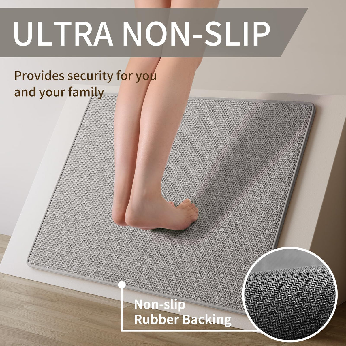 YDKGL washable kitchen rug demonstrates durability and easy cleaning